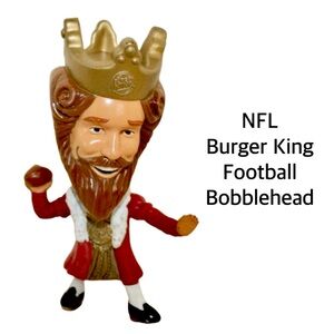 Vintage 2006 Burger King NFL King Figurine – Football Season Collectible